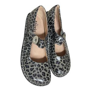 Alegria by PG Lite Women’s Leather Leopard Mary Jane Shoes US11 approx, EU42